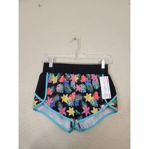 Soulo‎ Athletic Shorts Multicolor Tropical Floral Print Running XS NWT